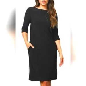 EMERSON LANG YORK SHEATH DRESS SZ M  BLACK